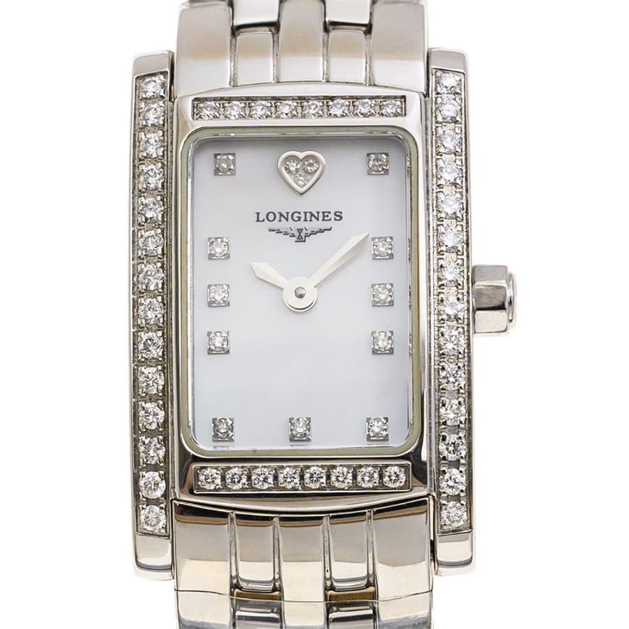 Longines Dolce Vita Quartz Diamond White Dial Ladies Watch L5.158.0.87.6