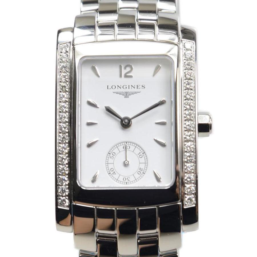 Longines DolceVita Quartz Diamond White Dial Ladies Watch L5.502.0.16.6
