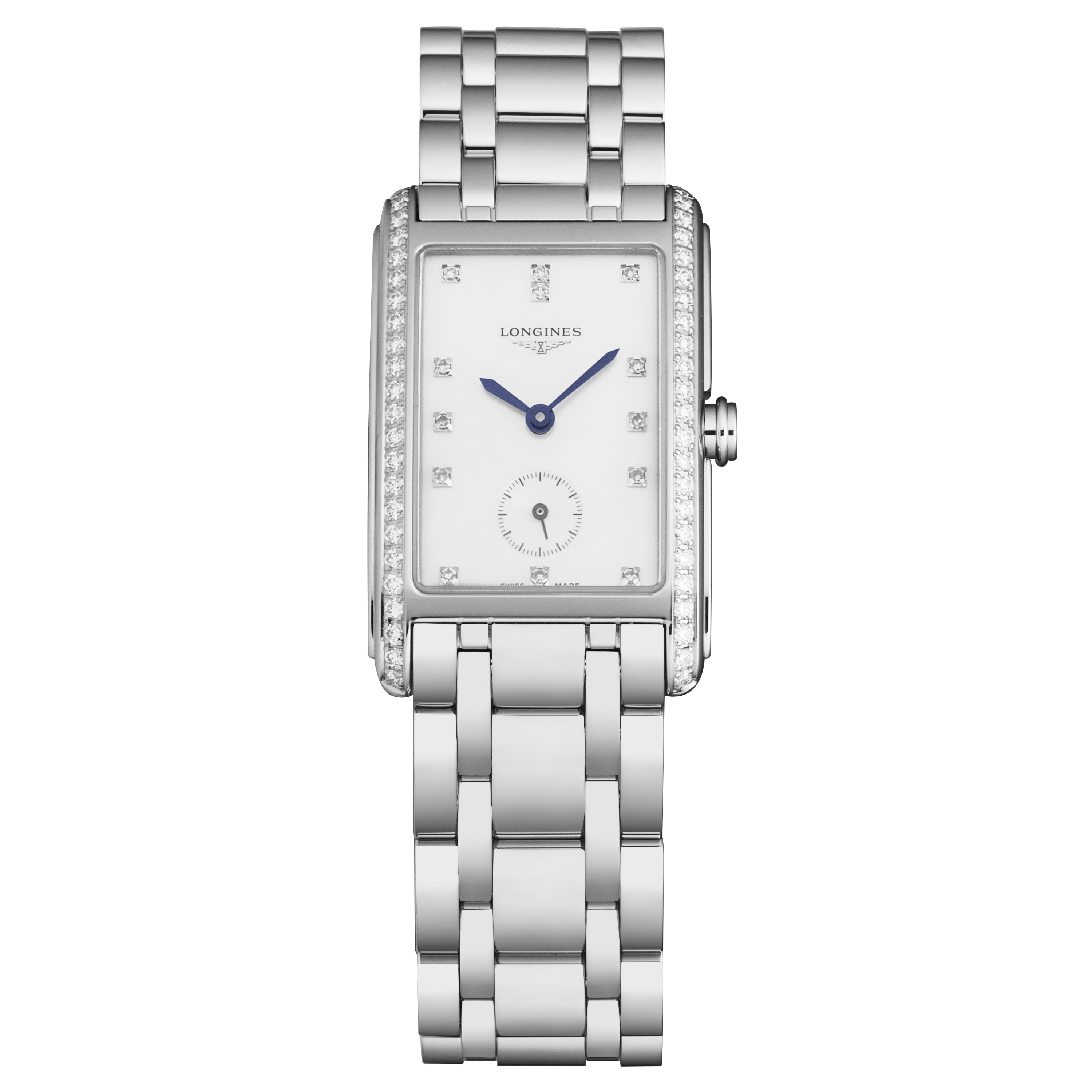 Longines Dolcevita Quartz Diamond White Mother of Pearl Dial Ladies Watch L5.512.0.87.6