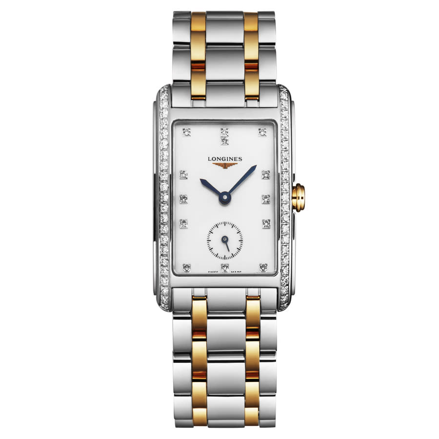 Longines Dolcevita Mother of Pearl Diamond Dial Two Tone Steel Strap Watch for Women - L5.258.5.87.7 main image 1