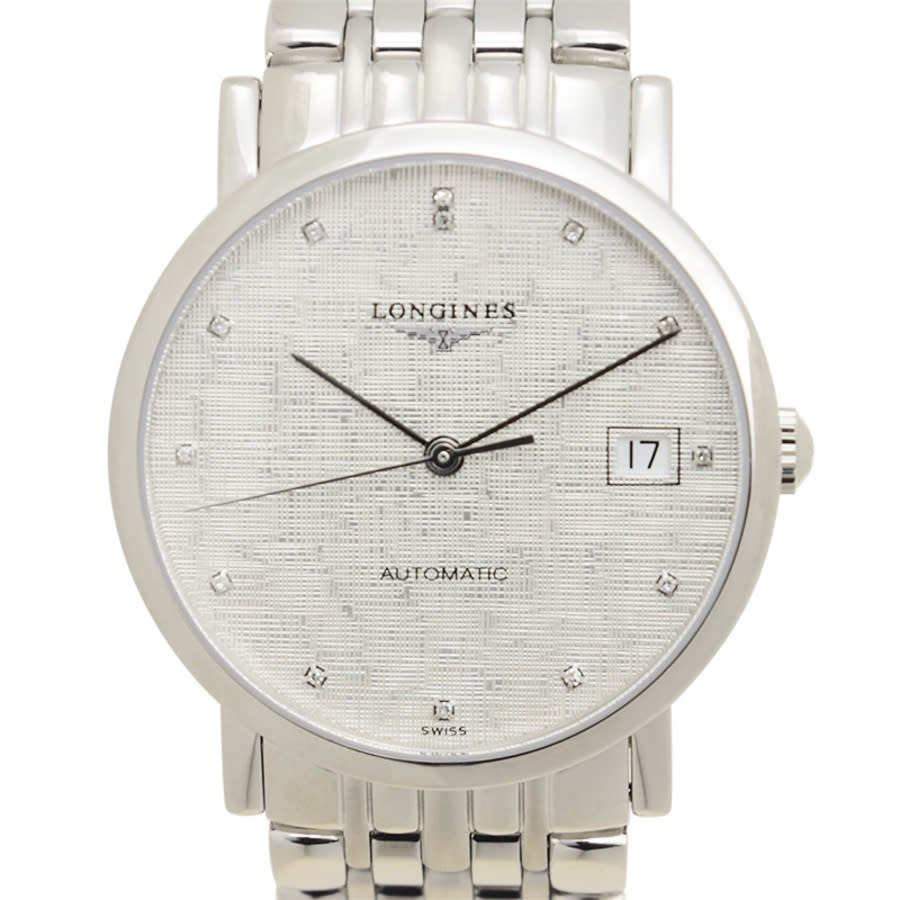 Longines Elegant Automatic Diamond Silver Dial Ladies Watch L4.809.4.77.6