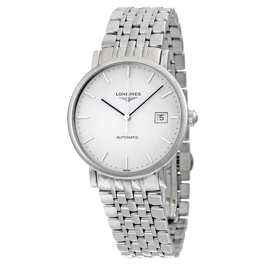 Longines Elegant White Dial Stainless Steel Automatic 37 mm Watch L481041236