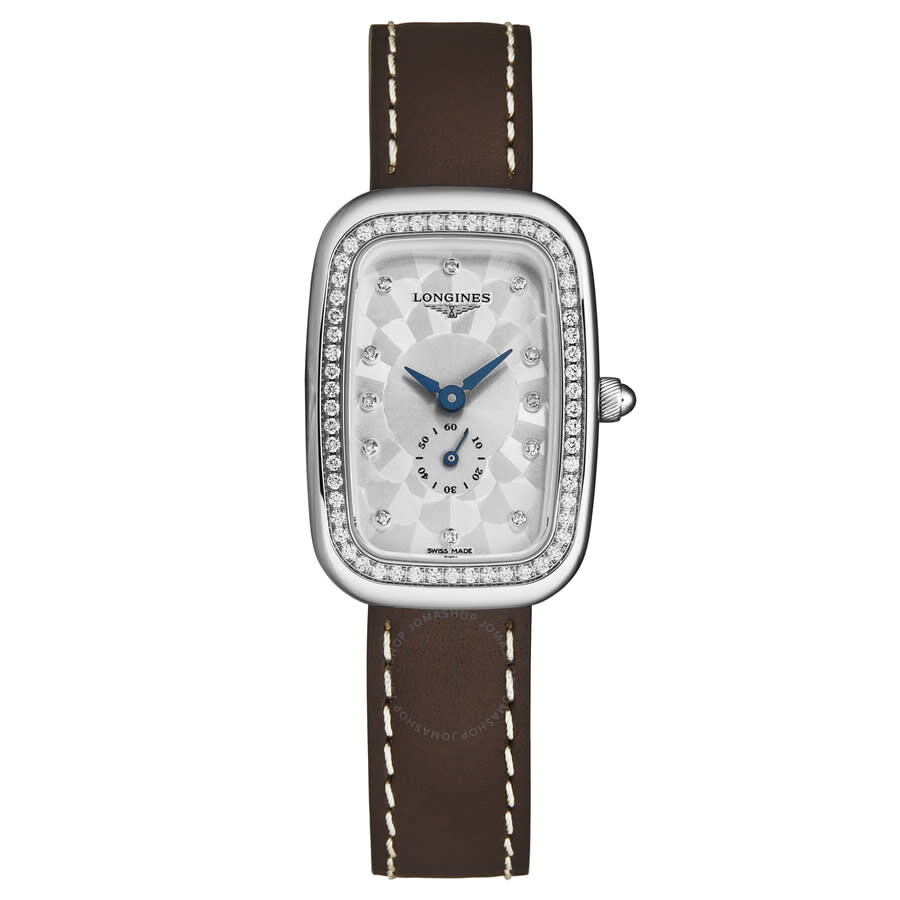 Longines Equestrian Quartz Diamond Silver Dial Ladies Watch L6.141.0.77