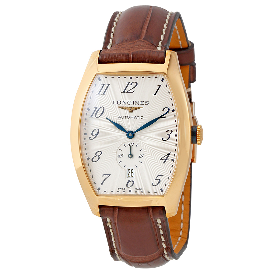 Longines Evidenza Silver Flinque Dial Automatic Men's Watch L2.642.8.73.4  L2.642.8.73.4 - Longines, Evidenza - Jomashop