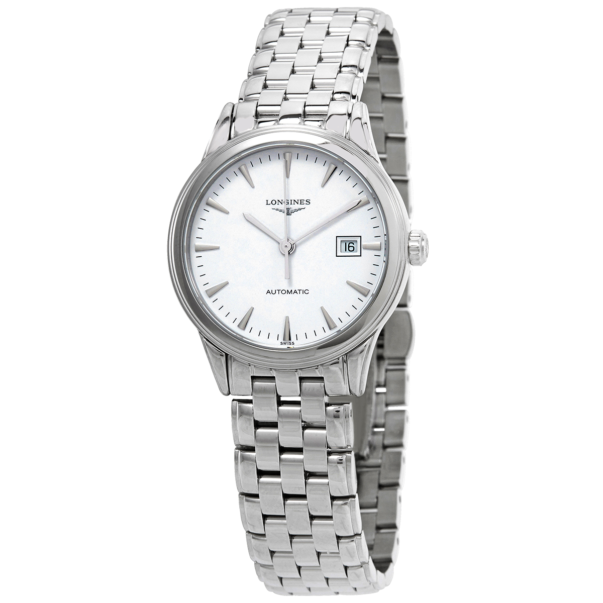 Longines Flagship Automatic Matt White Dial Ladies Watch L4.374.4.12.6