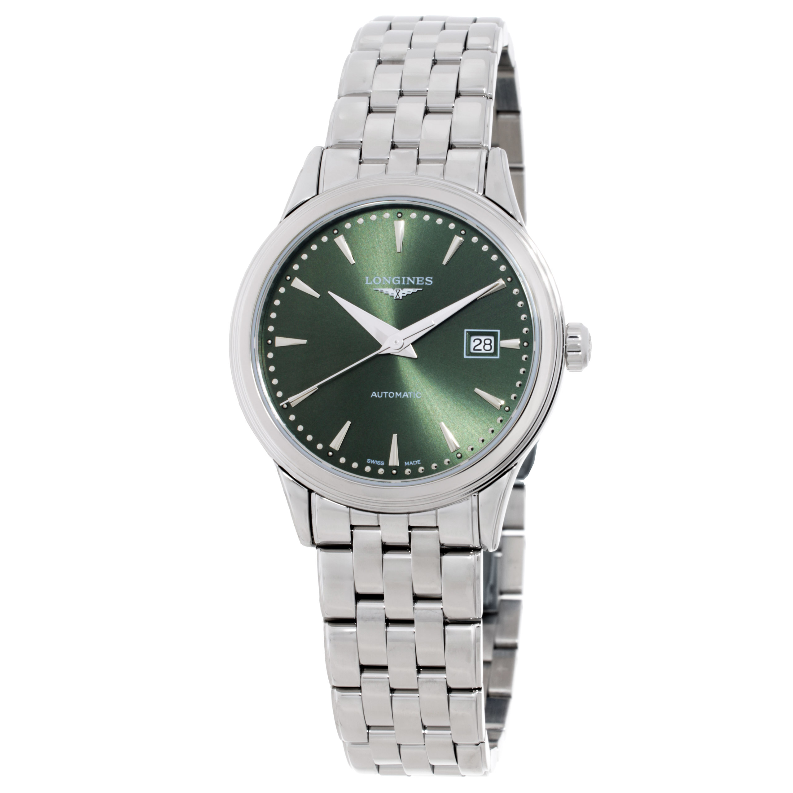 Longines Flagship Classic Automatic Green Dial Ladies Watch L4.374.4.02.6