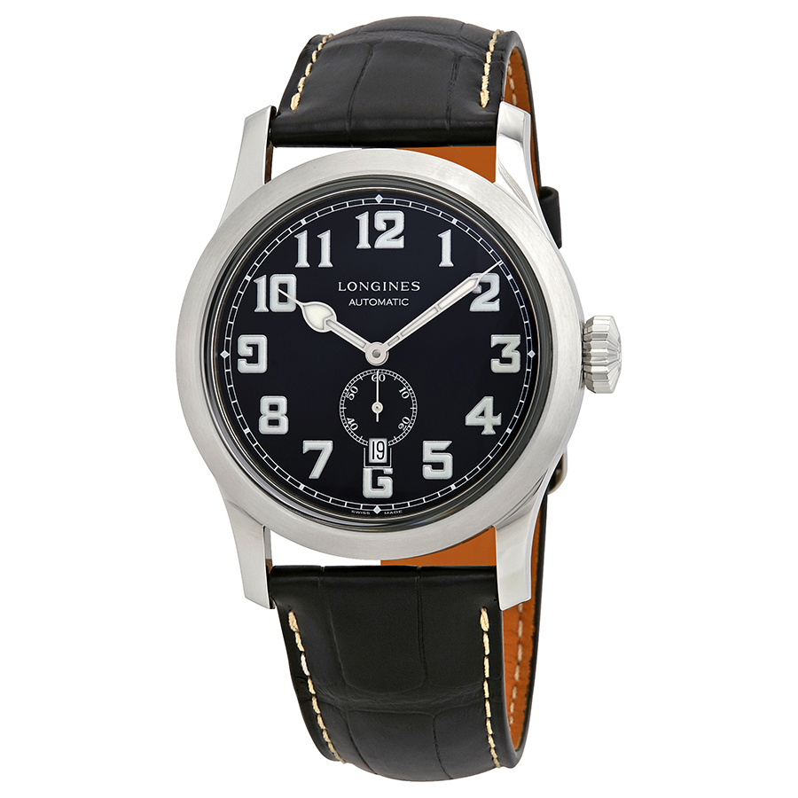Longines Heritage Automatic Black Dial Men's Watch L2.811.4.53.3