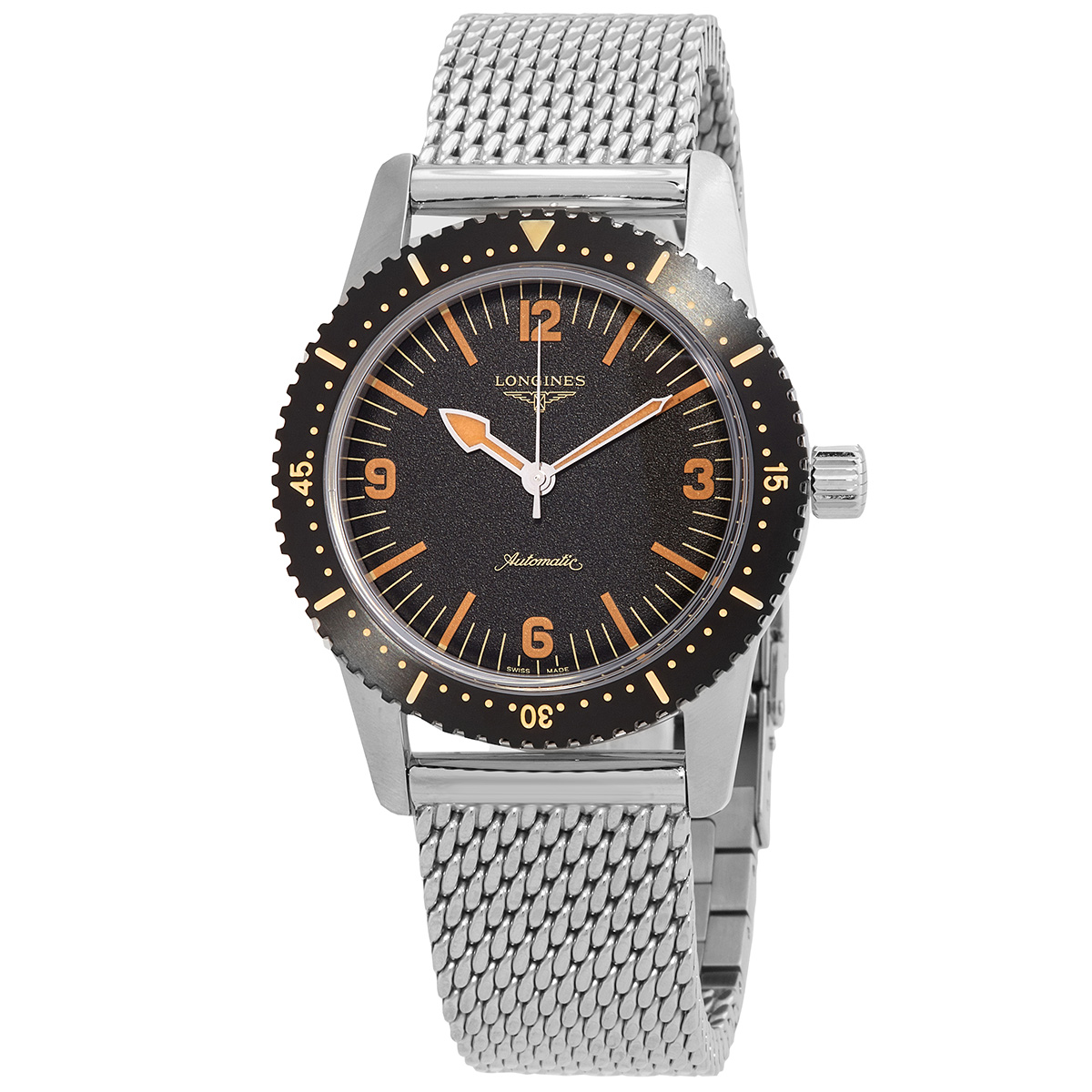 Longines Heritage Automatic Black Dial Men's Watch L2.822.4.56.6
