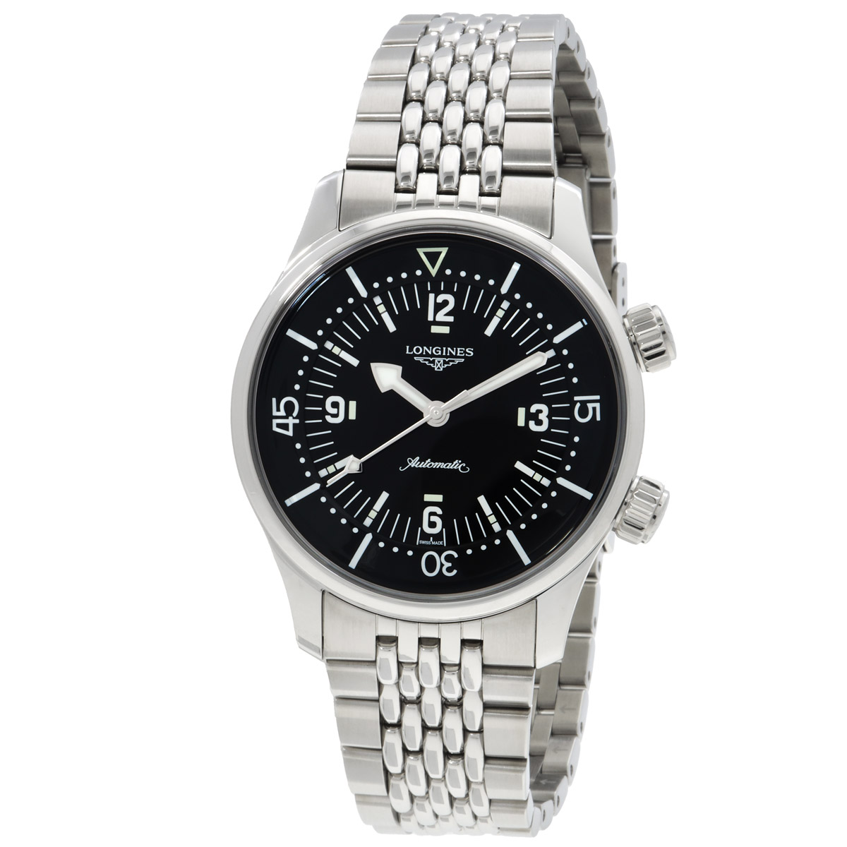 Longines Heritage Classic Black Dial Men's Watch L3.764.4.50.6