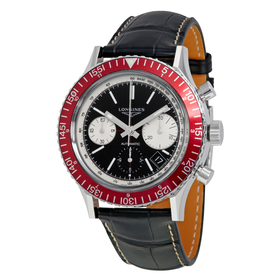 Longines Heritage Diver Black Dial Automatic Men's Chronograph Watch L2.808.4.52.0