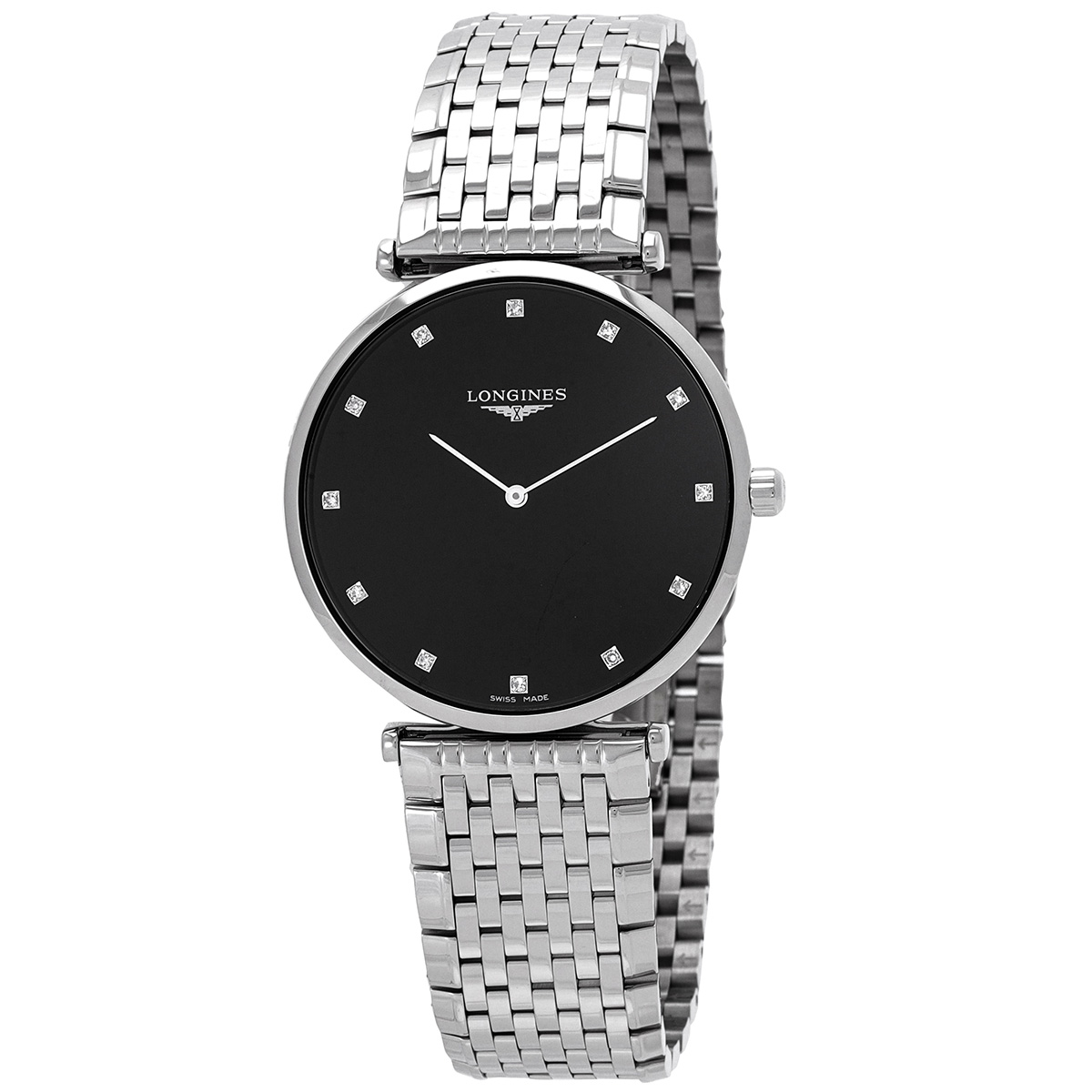 Longines La Grande Classique De Longines Quartz Diamond Black Dial Unisex Watch L4.866.4.58.6