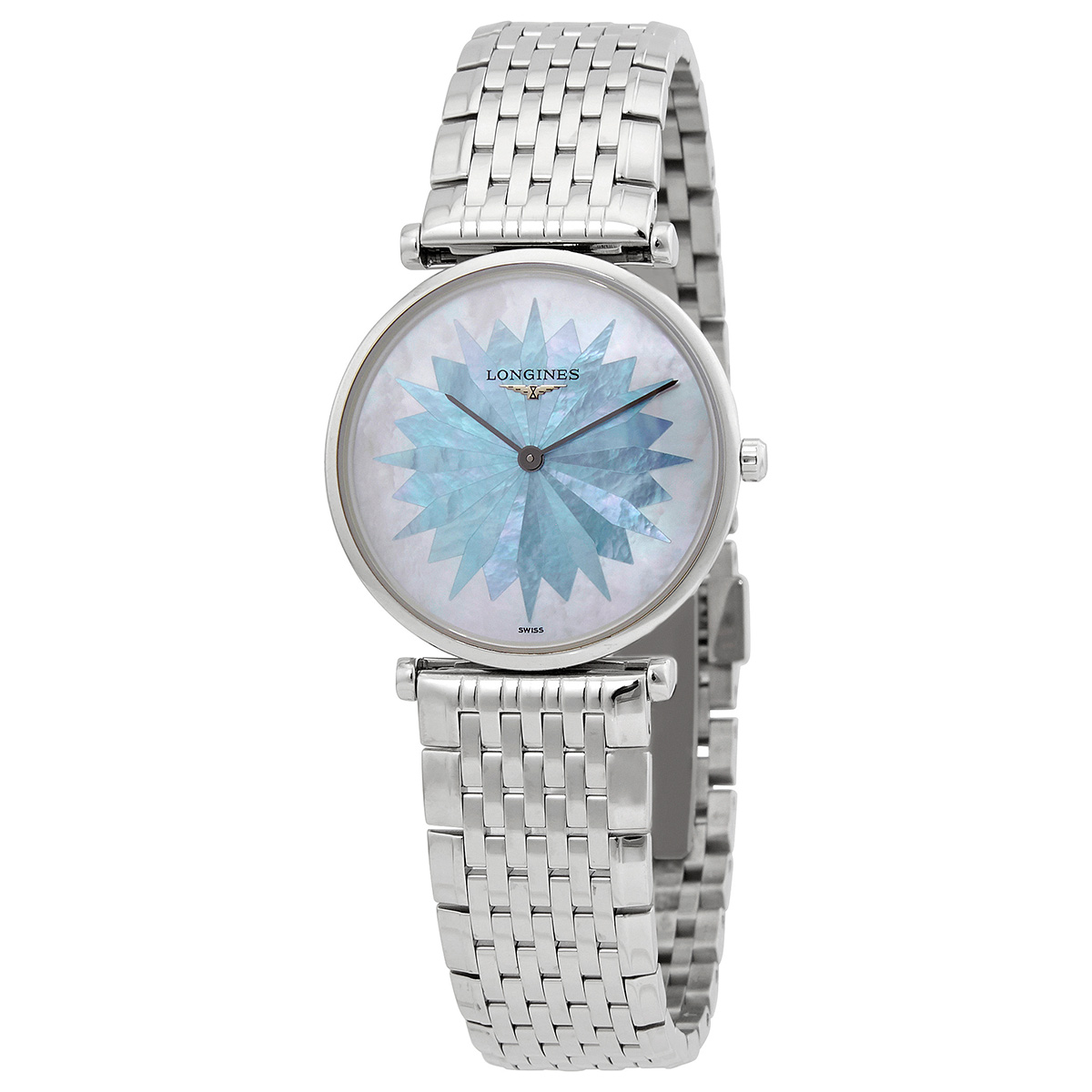 Longines La Grande Classique Quartz Blue Star Mother of Pearl Dial Ladies Watch L4.512.4.03.6