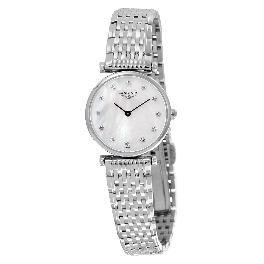 Longines La Grande Classique White Mother of Pearl Dial Stainless Steel Ladies Watch L4.709.4.87.6