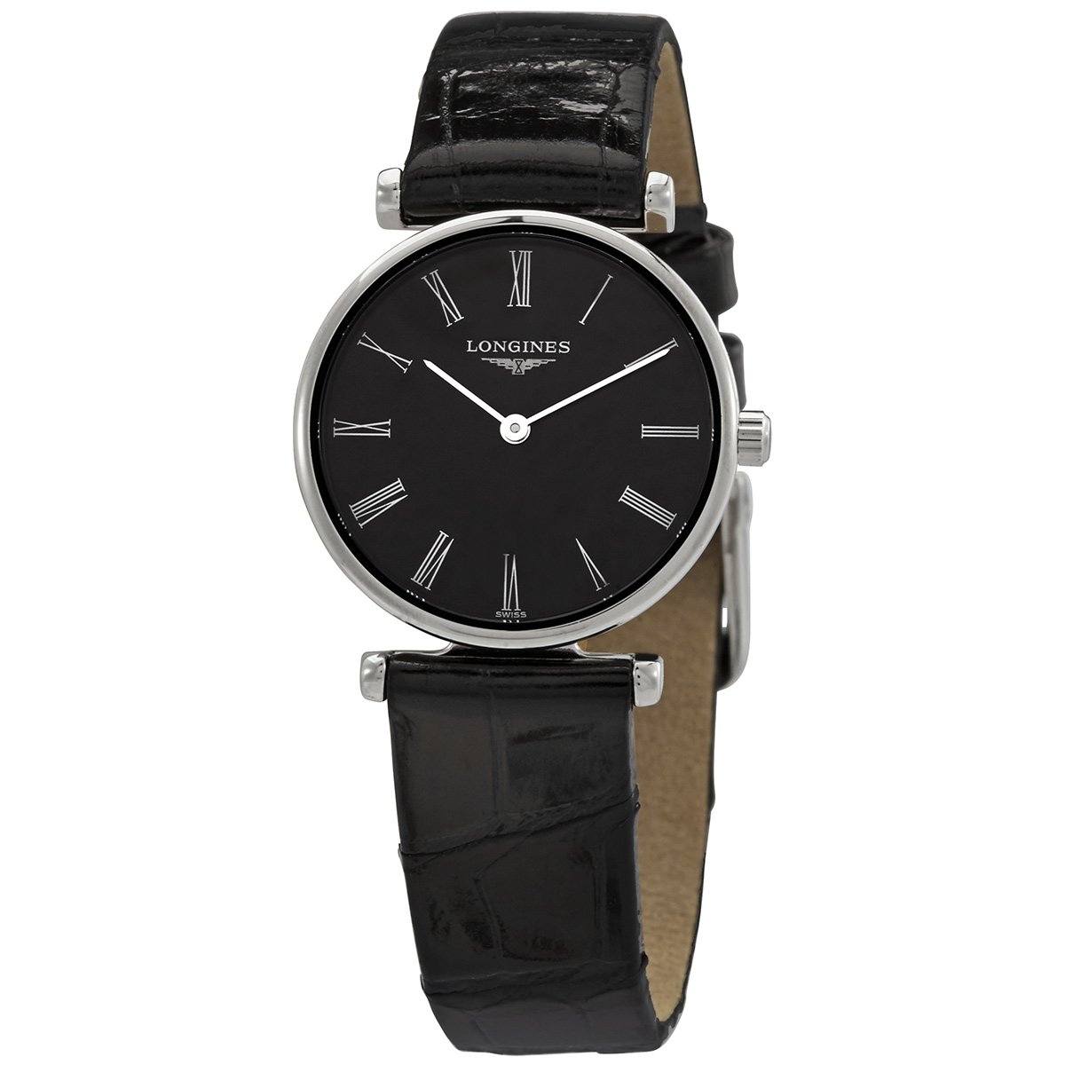 Longines La Grande Quartz Black Dial Ladies Watch L4.209.4.51.2