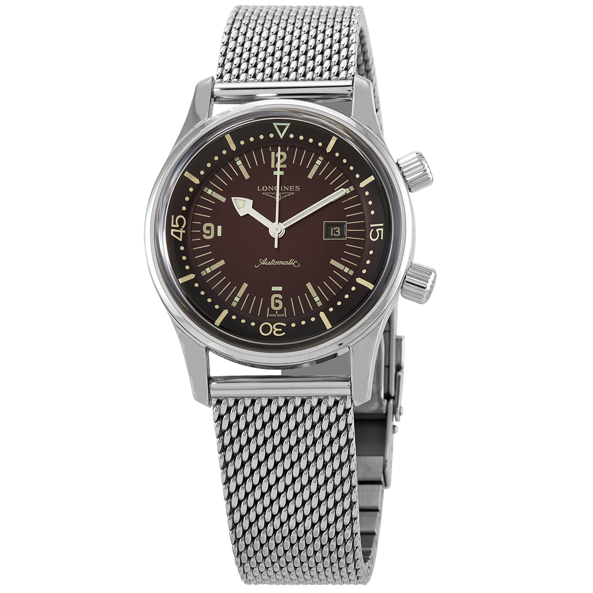 Longines Legend Diver Automatic Brown Dial Ladies Watch L3.374.4.60.6