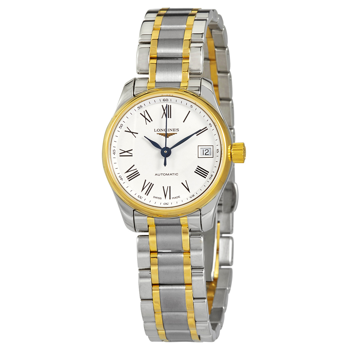 Longines Master Automatic White Dial Ladies Watch L2.128.5.11.7