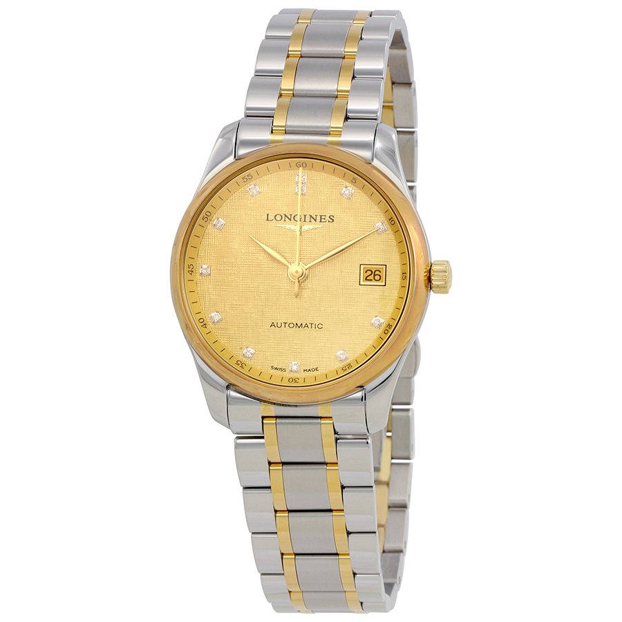 Longines Master Champagne Dial Unisex Two Tone Watch L2.518.5.38.7
