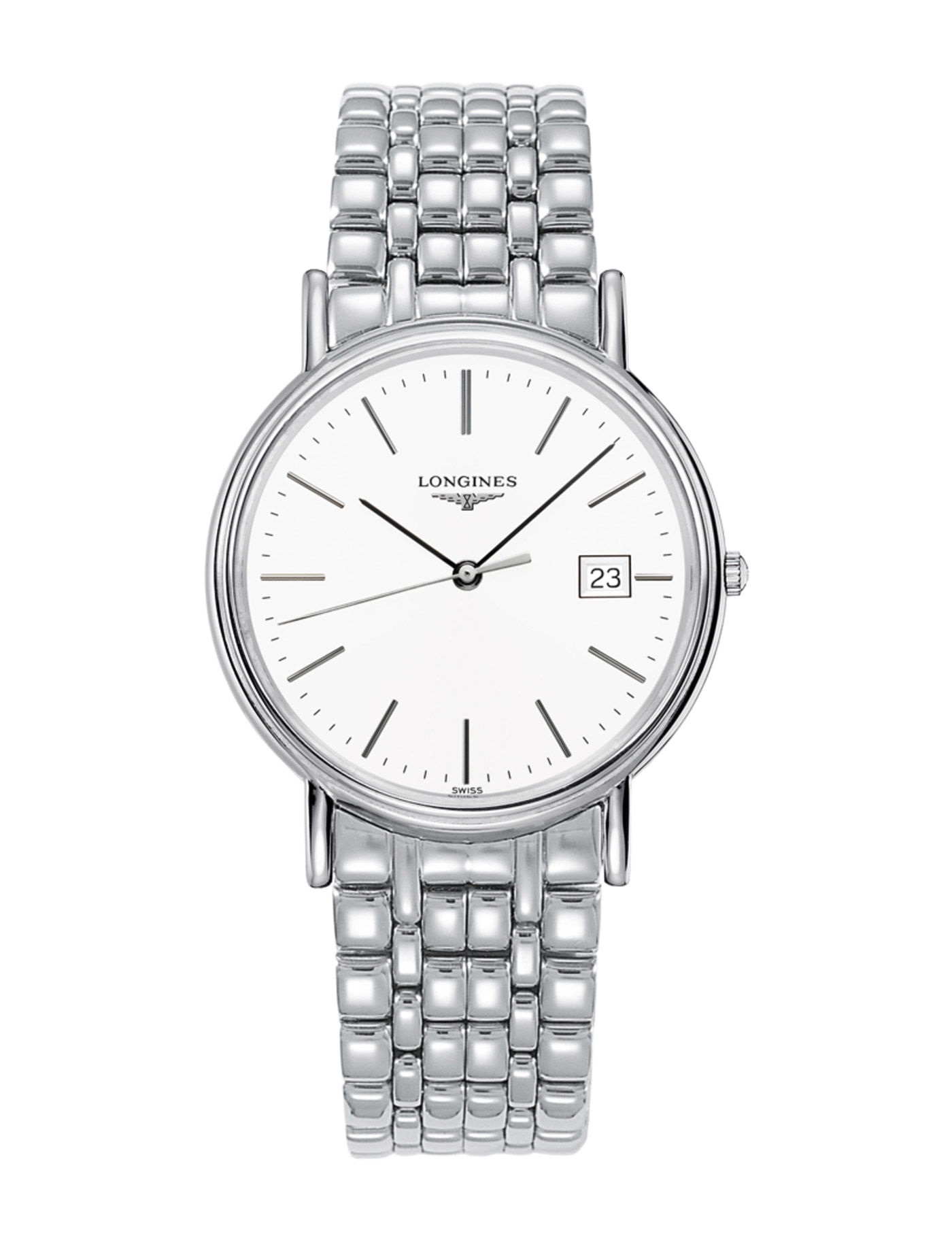 Longines PRESENCE White Dial Men's Watch L4.790.4.12.6