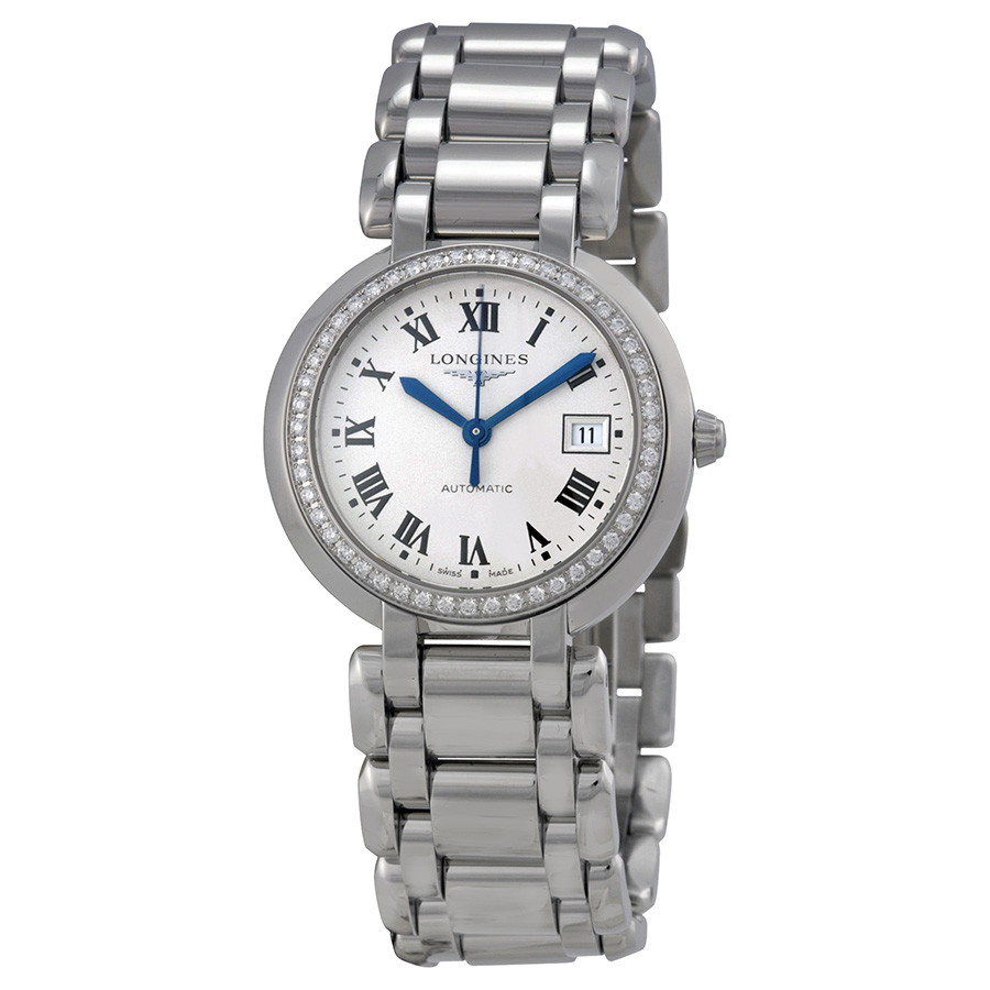Longines PrimaLuna Automatic Silver Dial Stainless Steel Ladies Watch L8.113.0.71.6