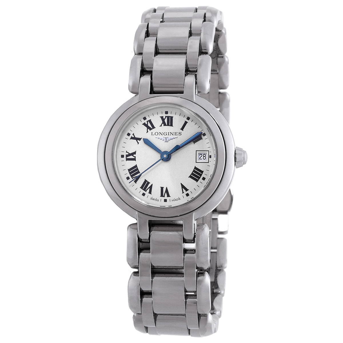 Longines PrimaLuna Quartz Silver Dial Ladies Watch L8.120.4.71.6