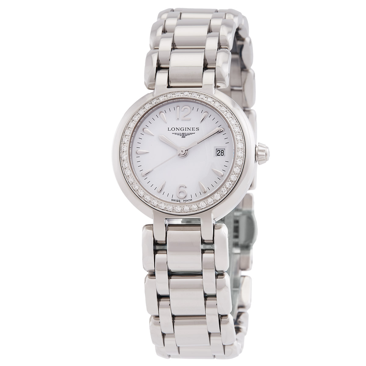 Longines PrimaLuna Quartz White Dial Ladies Watch L8.110.0.16.6