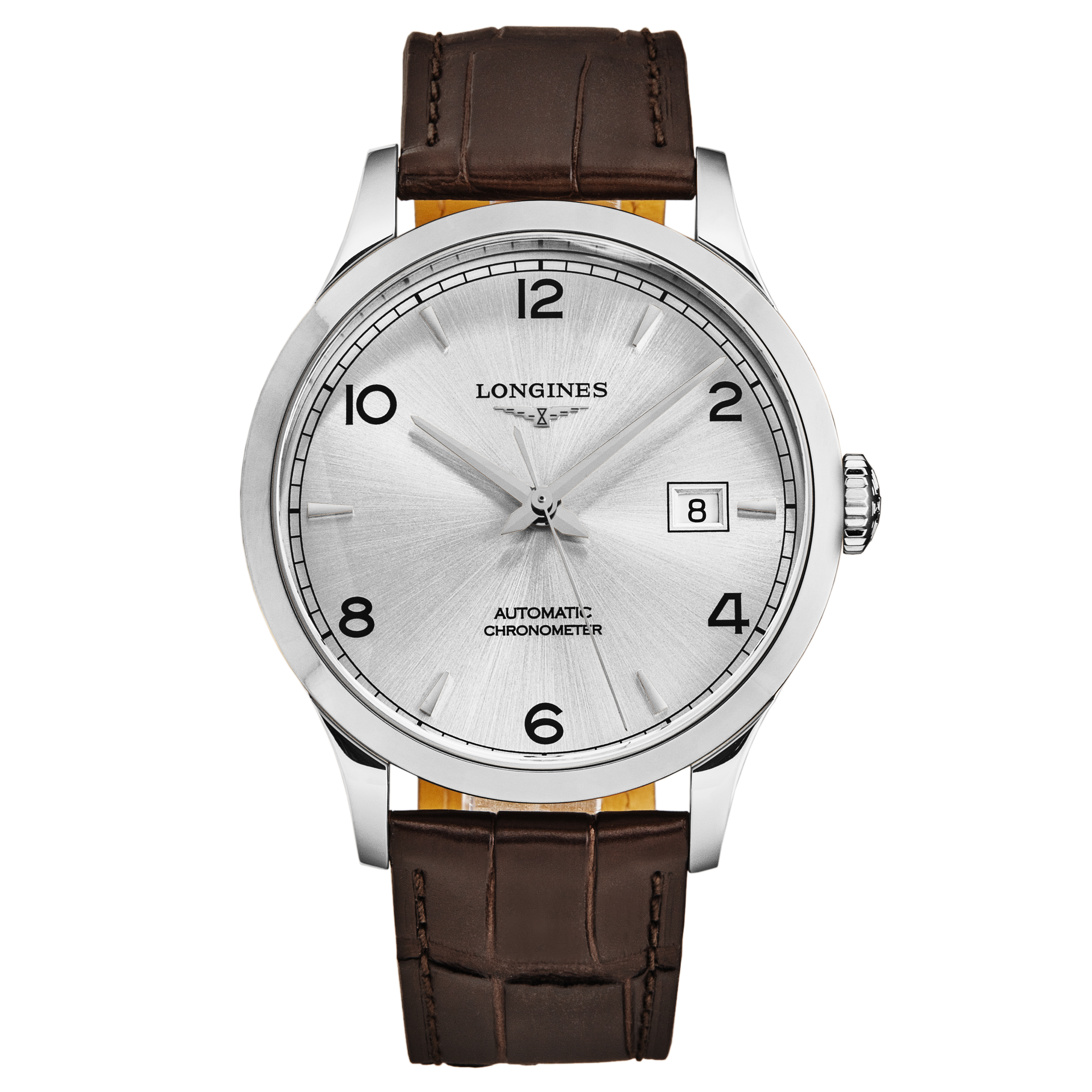 Longines Record Automatic Silver Dial Unisex Watch L2.820.4.76.2