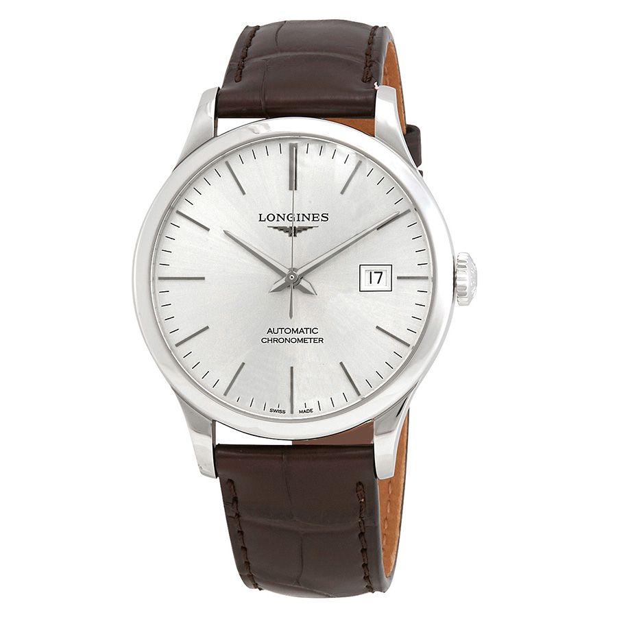 Longines Record Automatic Sunray Silver Dial Men's Watch L28214722