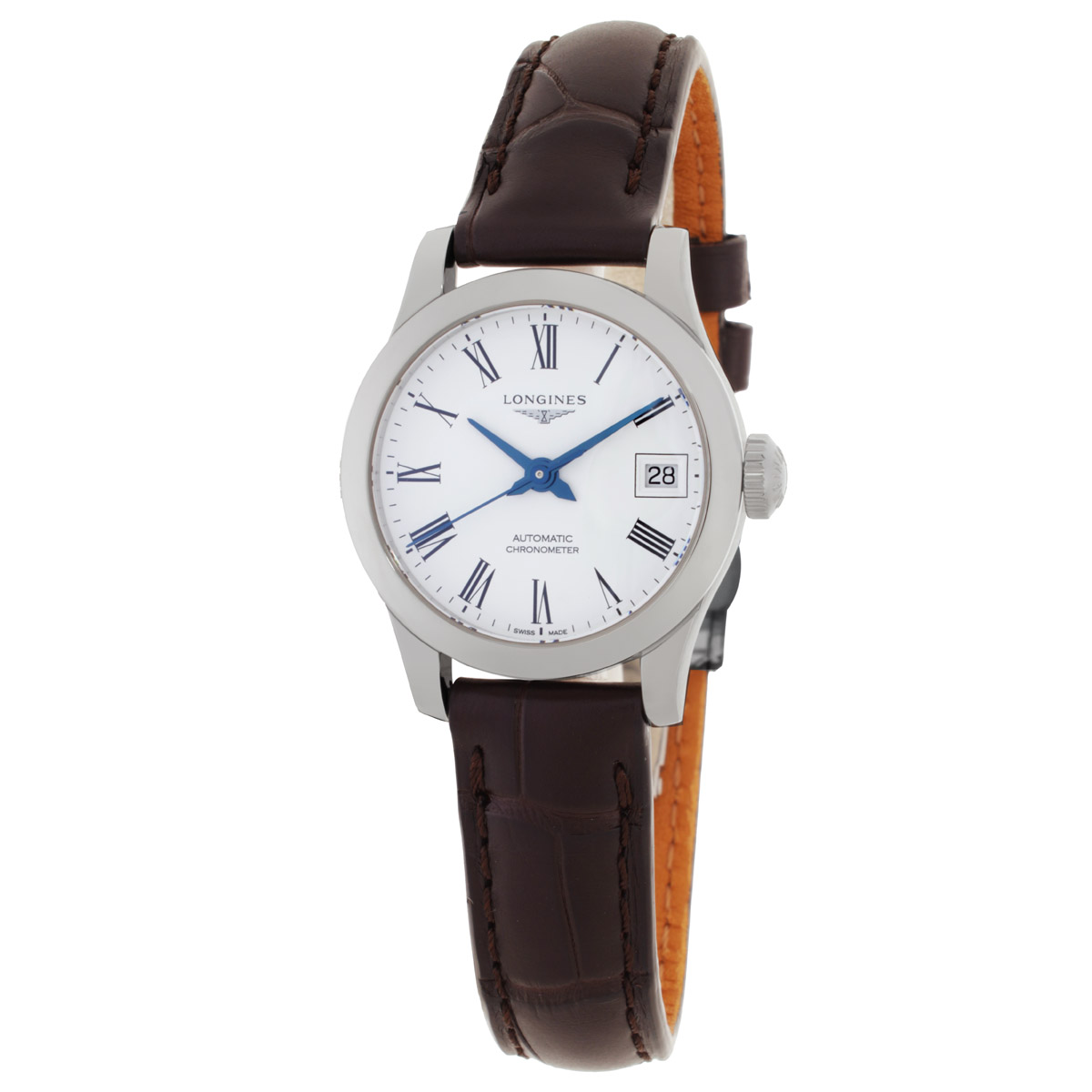 Longines Record Automatic White Dial Ladies Watch L23204112