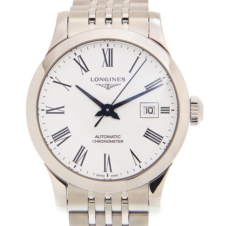 Longines Record Automatic White Dial 