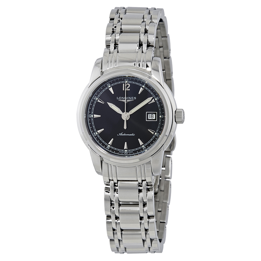 Longines Saint-Imier Black Dial Ladies Stainless Steel Watch L2.563.4.59.6