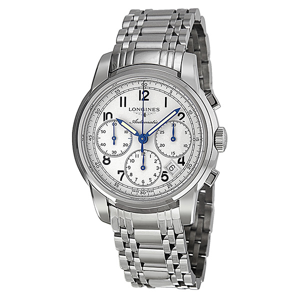 Longines Saint Imier Ivory Dial Chronograph Stainless Steel Men's Watch L27524736