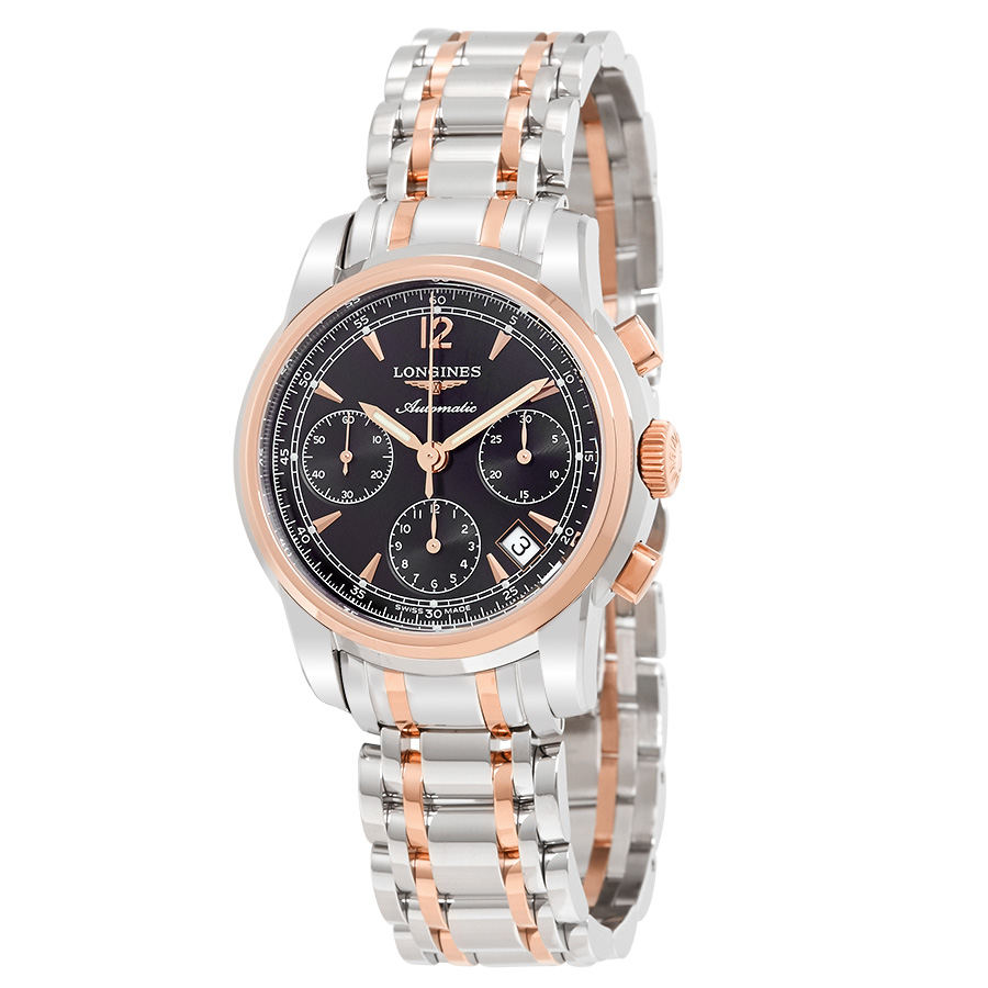 Longines Saint-Imier Black Chronograph Automatic Men's Watch L2.753.5.52.7