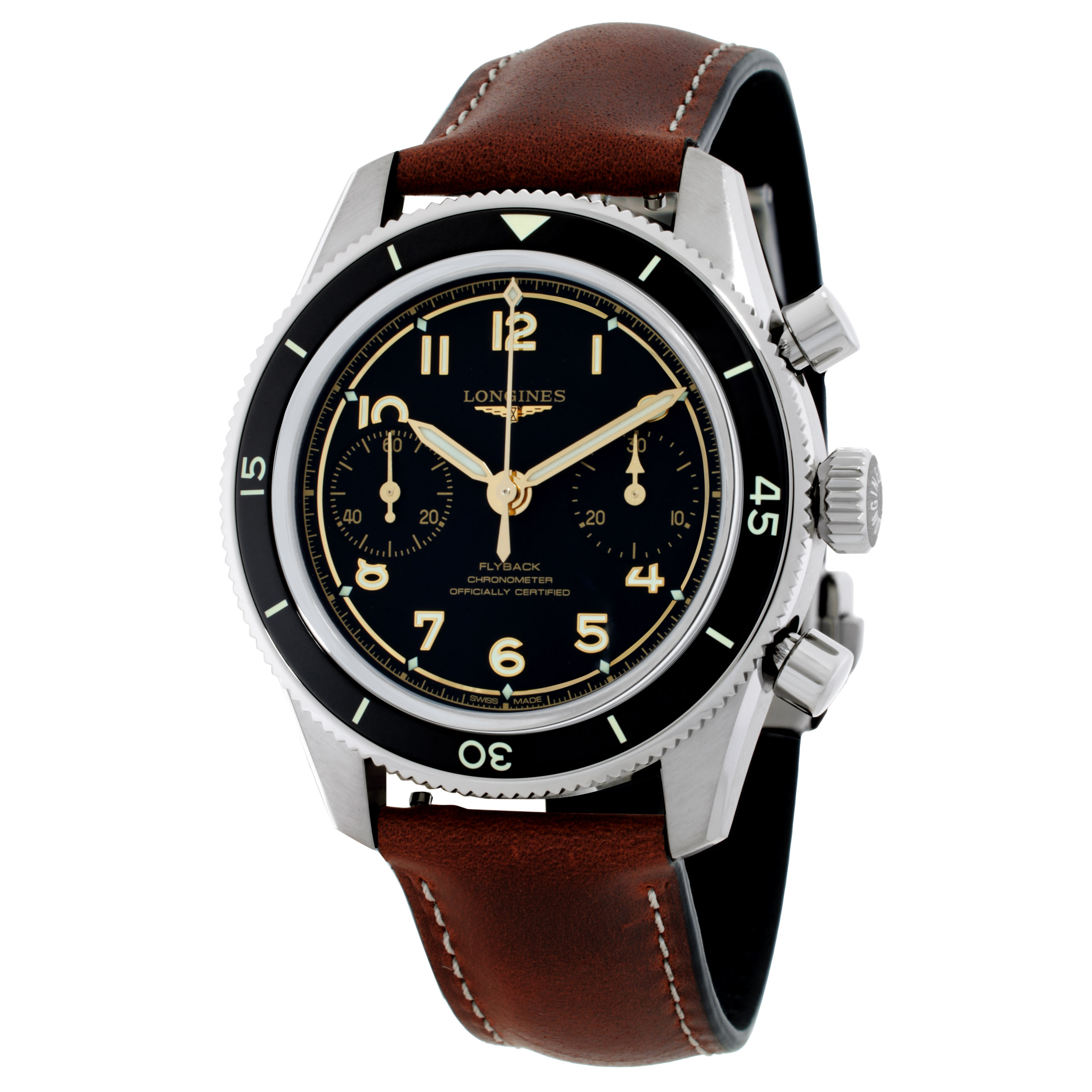 Longines Spirit Pilot Flyback Chronograph Manual Wind Men's Watch L37214532