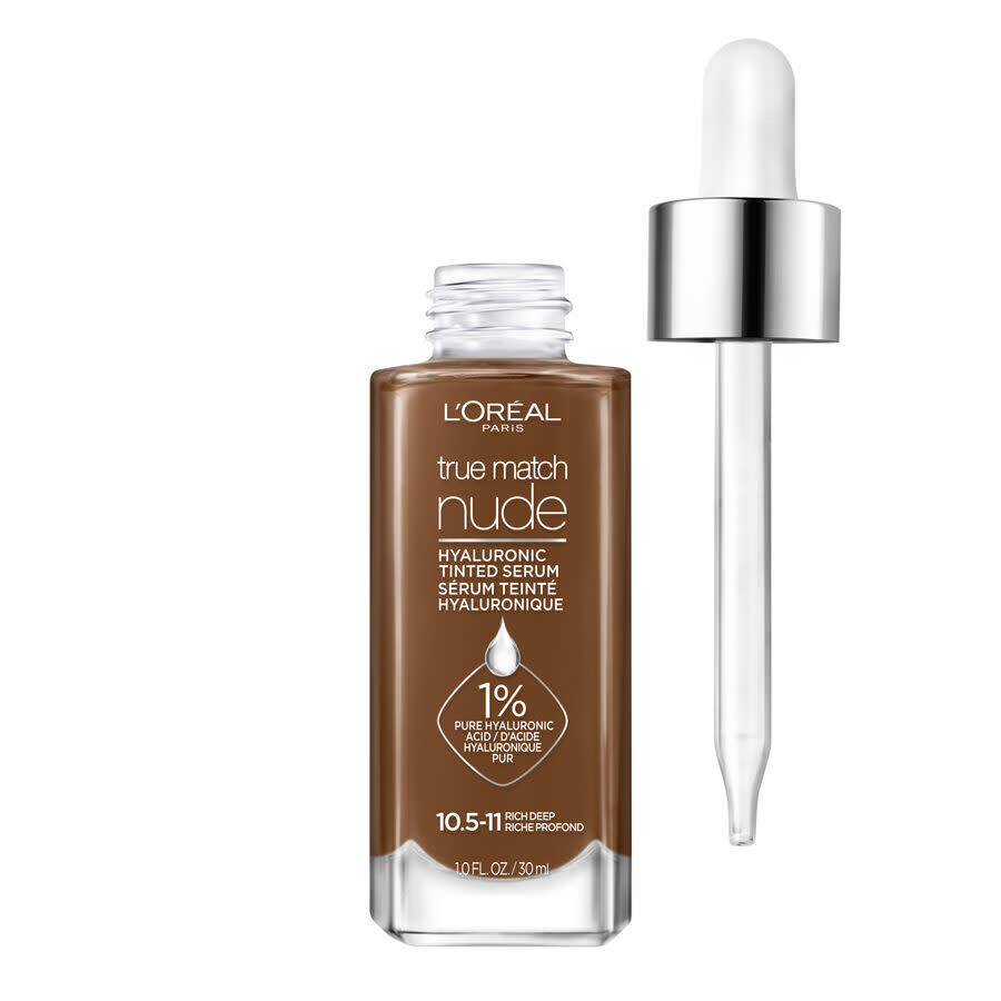 L'oreal Ladies True Match Hyaluronic Tinted Serum Foundation Make 1 oz Rich Deep 10.5-11 Makeup 0712