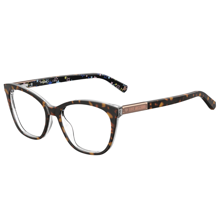 Love Moschino Demo Cat Eye Ladies Eyeglasses Mol563 0086 52 In Black