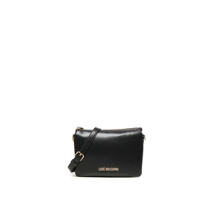 Love Moschino Shoulder Bag With Logo In Black