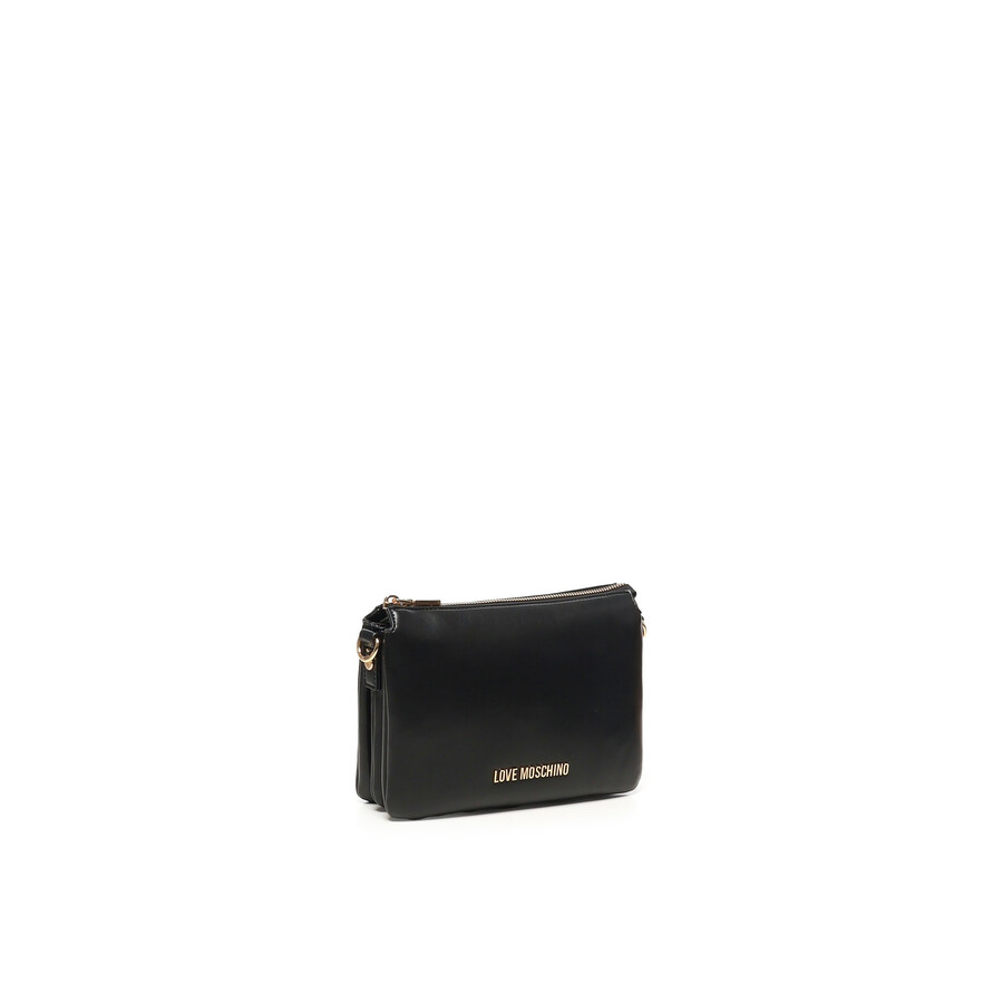 Love Moschino Shoulder Bag With Logo In Black