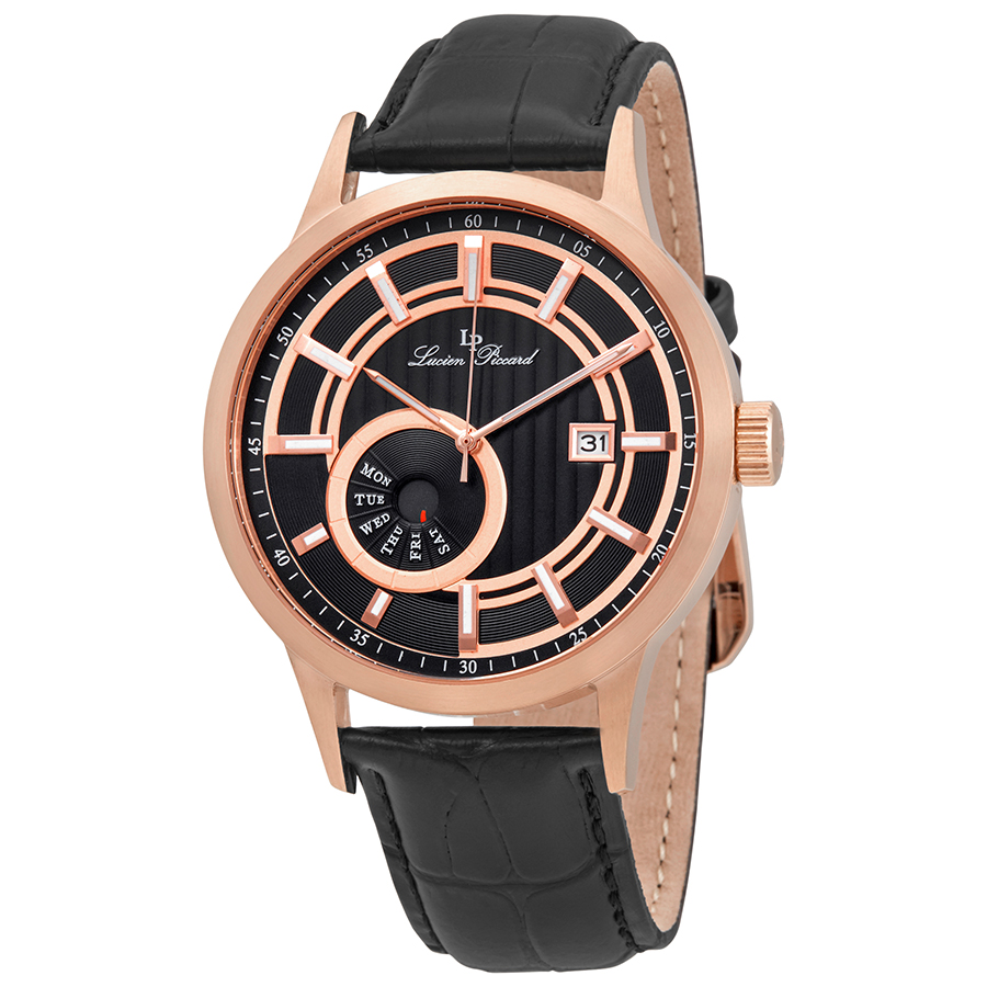 Lucien Piccard Epson Black Dial Men's Watch 40063-RG-01