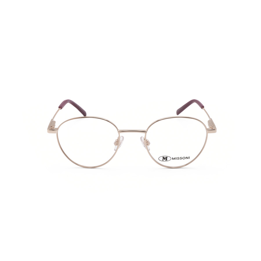 M Missoni Unisex Gold Tone Round Eyeglass Frames Mmi-0110/tn/sam