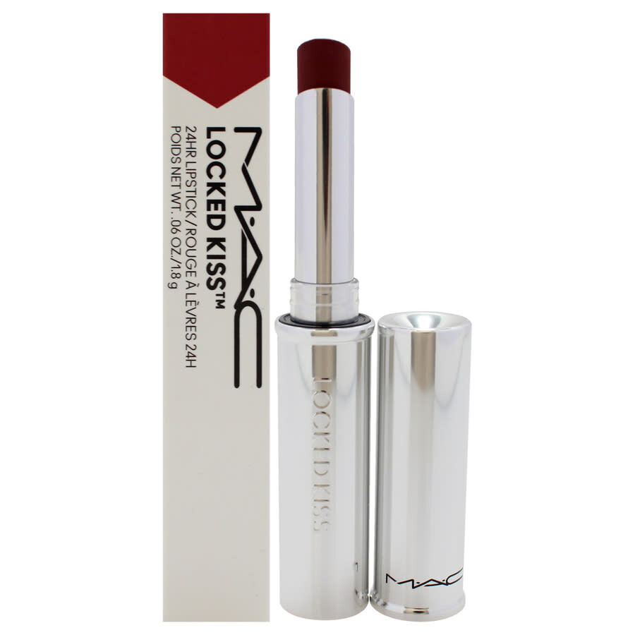 Mac Ladies Locked Kiss 24 Hr Lipstick 0.06 oz 52 Vixen Makeup 773602679430 In Burgundy