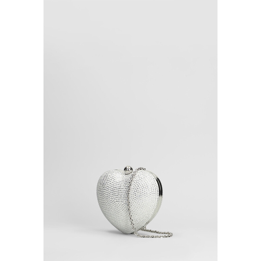 Mach&mach Mach & Mach Clutch In White Leather In White