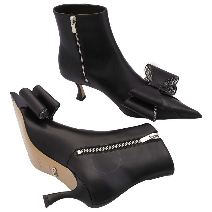 Mach&mach Mach & Mach Le Cadeau Leather Boots In Black