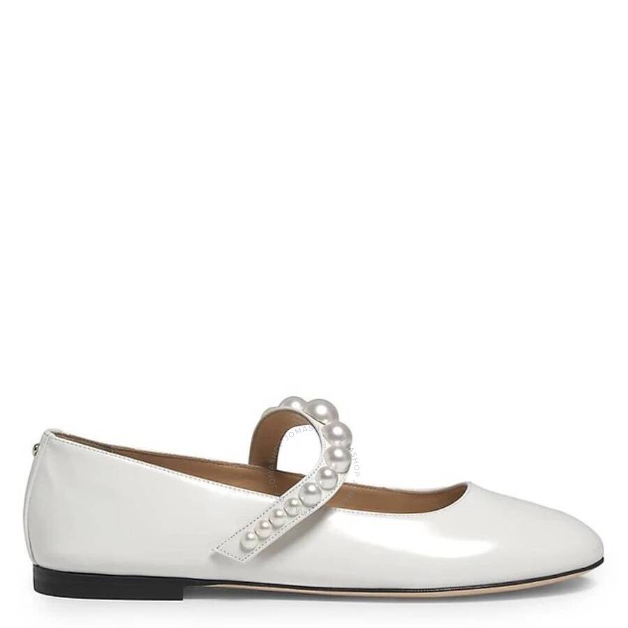 Mach&mach Mach & Mach Sirene Faux-pearl Embellished Ballerina Flats