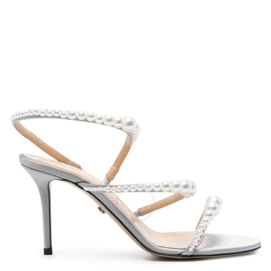 Mach&mach 85mm Sirene Sandals In Grey