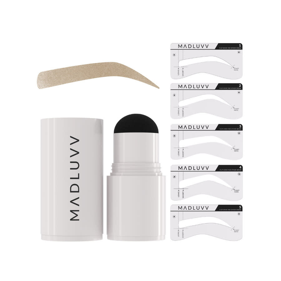 Madluvv Ladies Brow Stamp Kit 1 oz Blonde Gift Set Makeup 632726057473