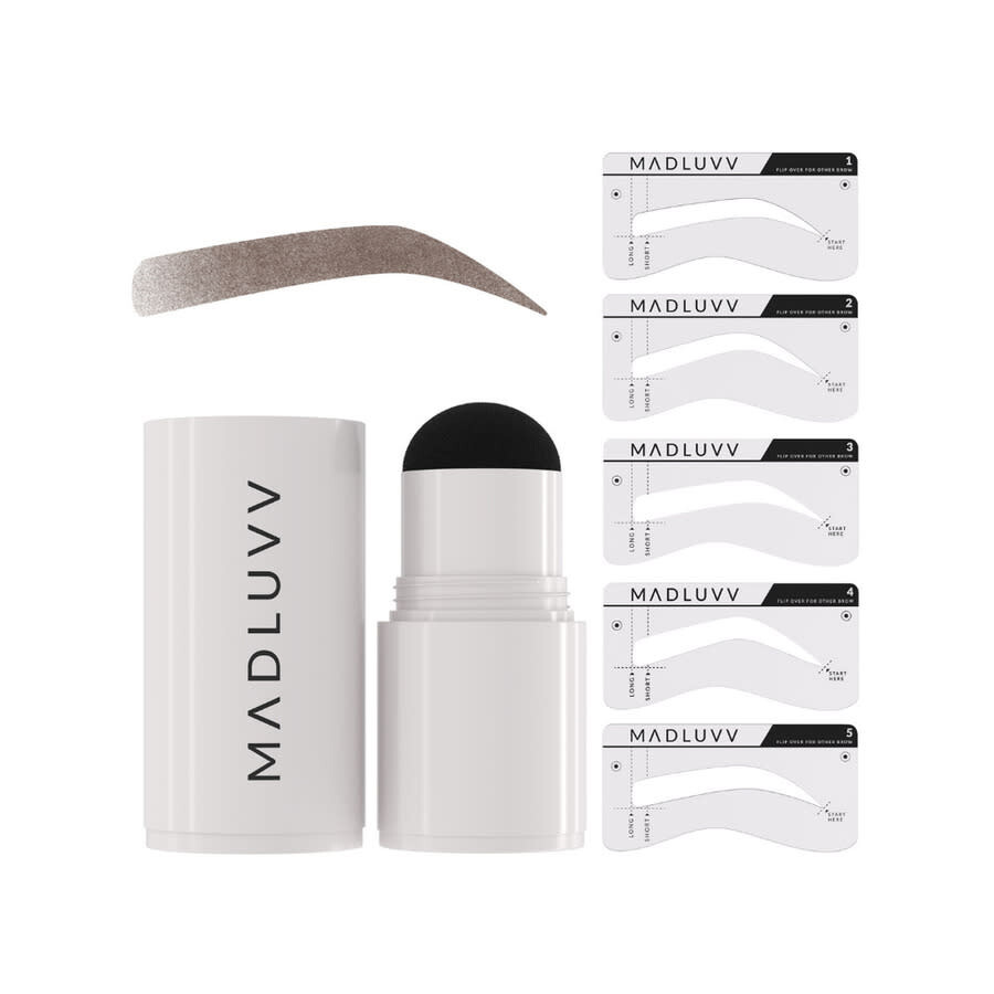 Madluvv Ladies Brow Stamp Kit 1 oz Brunette Gift Set Makeup 632726243852