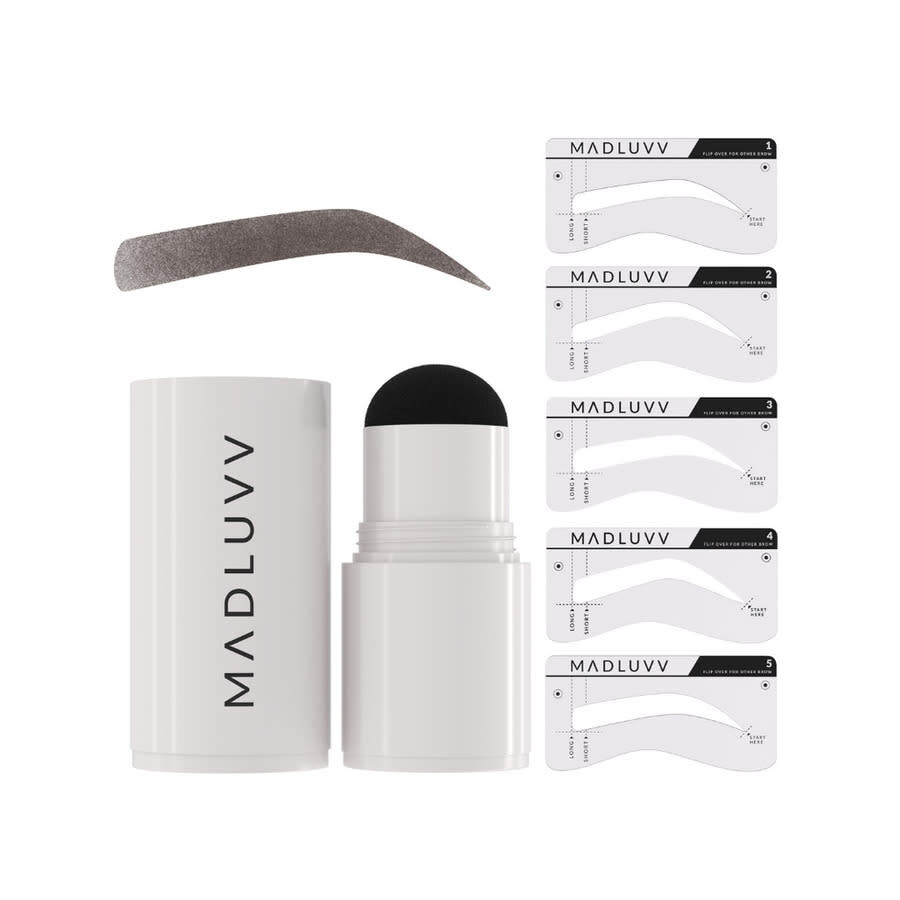Madluvv Ladies Brow Stamp Kit 1 oz Dark Brown Gift Set Makeup 632726057503 In Brown