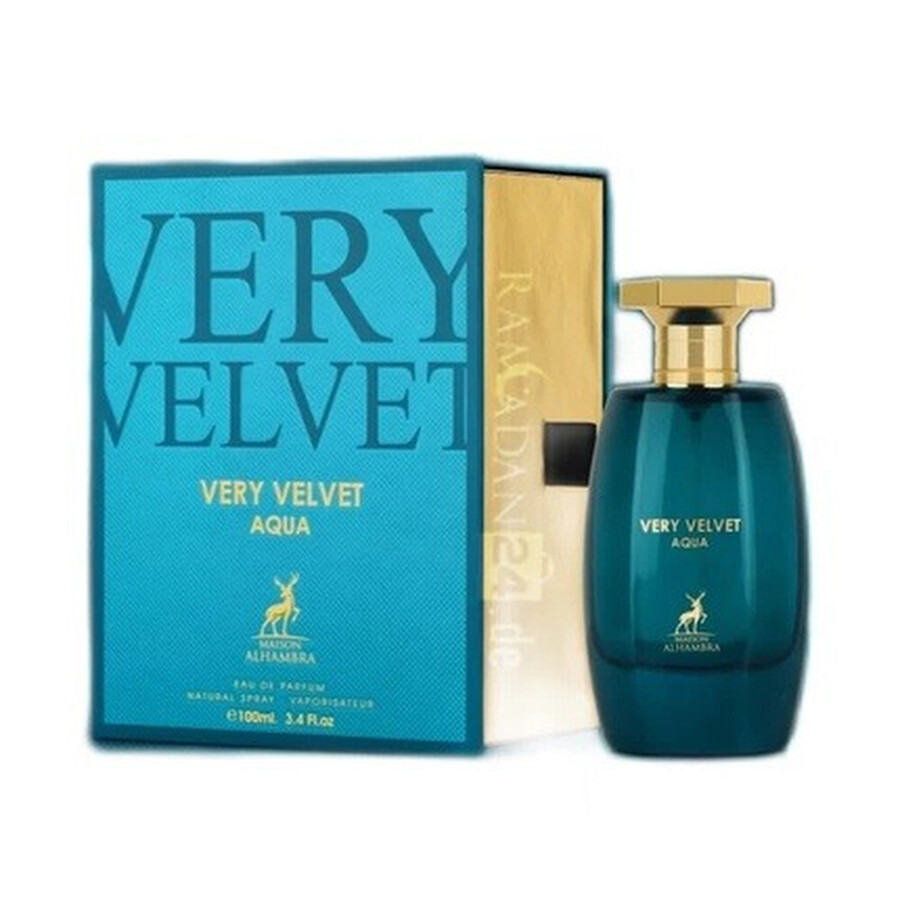 MAISON ALHAMBRA MAISON ALHAMBRA UNISEX VERY VELVET AQUA EDP SPRAY 3.4 OZ FRAGRANCES 6291108736616