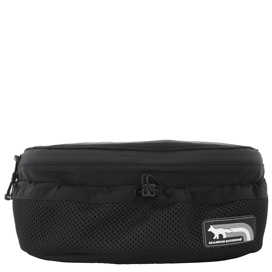 Maison Kitsuné Maison Kitsune Black Nylon Flash Fox Bumbag