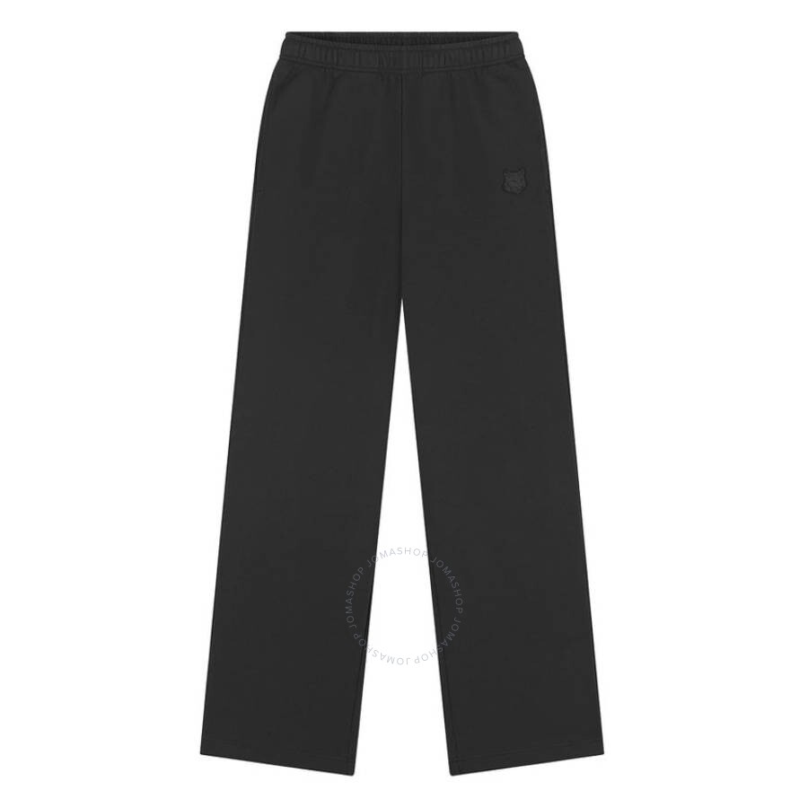 Maison Kitsuné Maison Kitsune Bold Fox Head Patch Joggers In Black